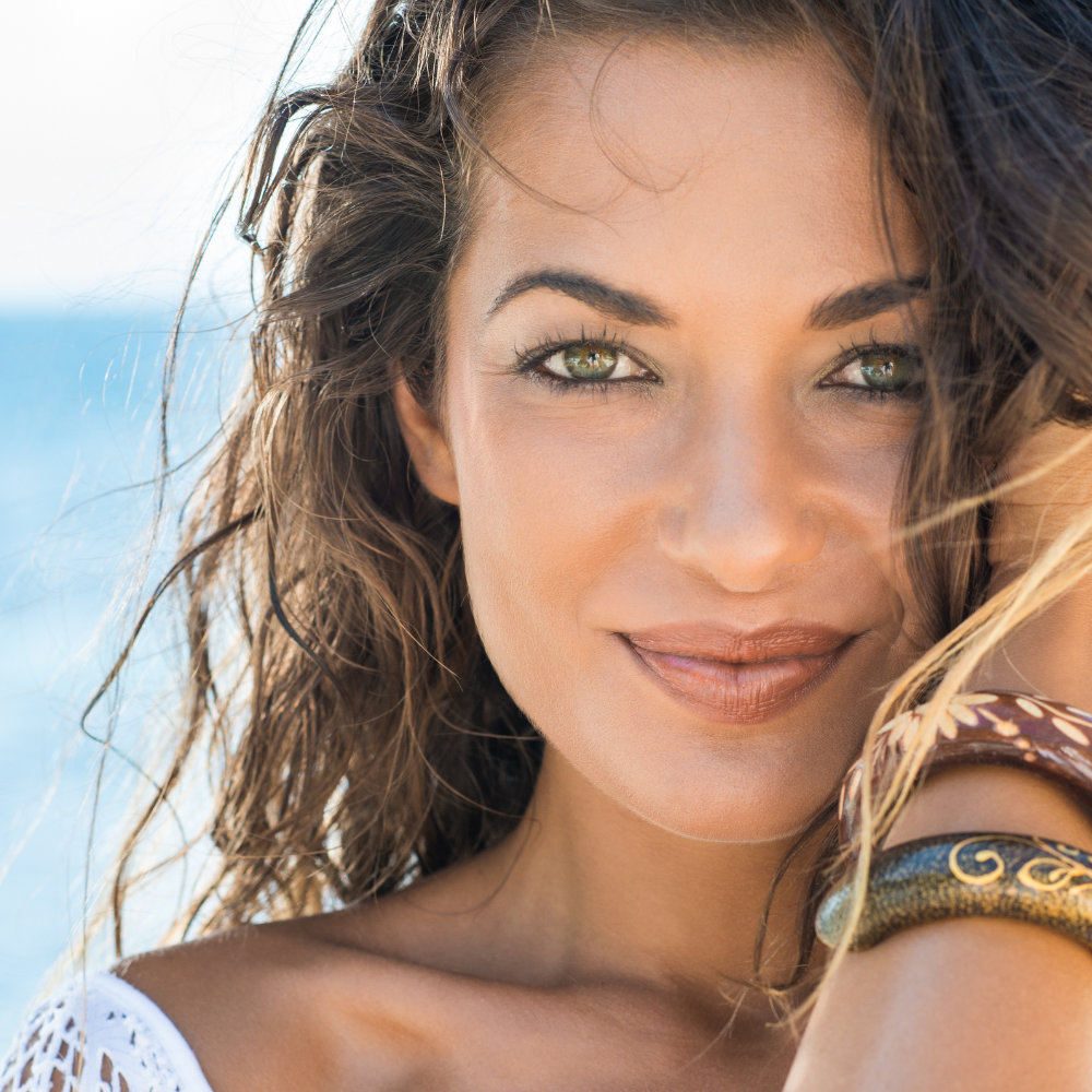 Naturally beautiful woman