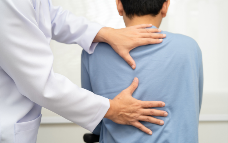 Doctor with young patient